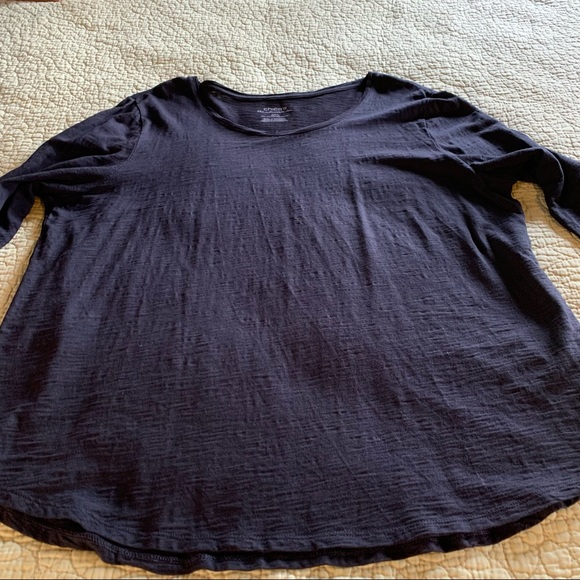 Chico’s Black Long Sleeve T-Shirt * 16 - Picture 6 of 13